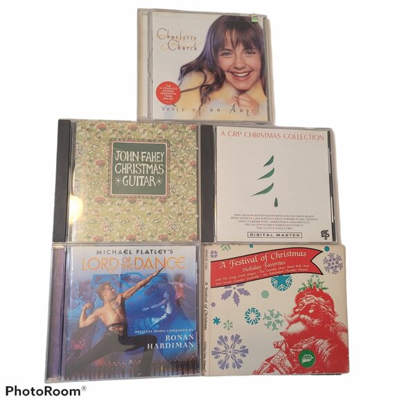 Christmas Music CD Bundle Of 5 With Lord Of The Dance Instrumental & John Fahey - Picture 1 of 10